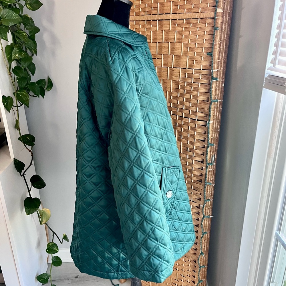 Hill House Deep Green Quilted Puffer Jacket - Picture 9 of 11